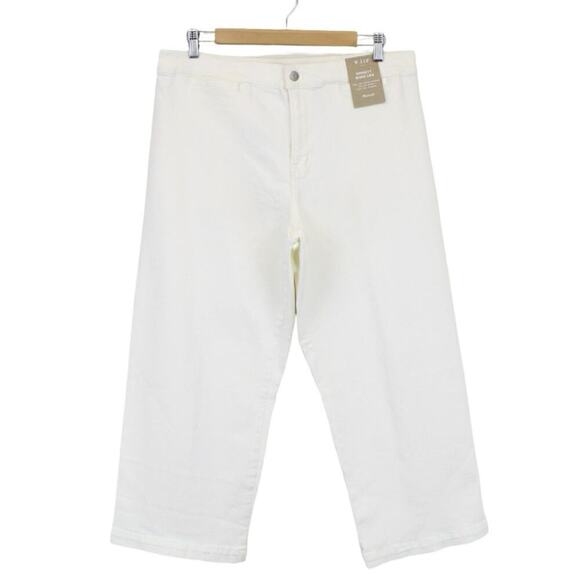 Madewell Emmett Wide-Leg Crop Jean Welt Pocket Edition Tile White Size 31 P NWT - Picture 2 of 8